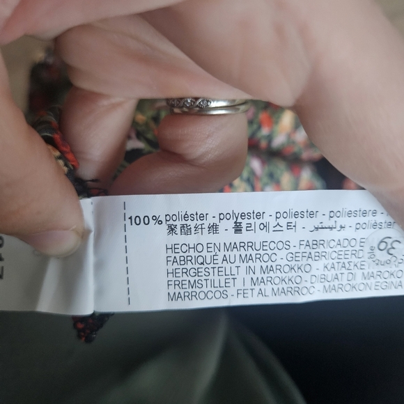 𝅺Zara Draped Floral Mini Skirt - Picture 6 of 6